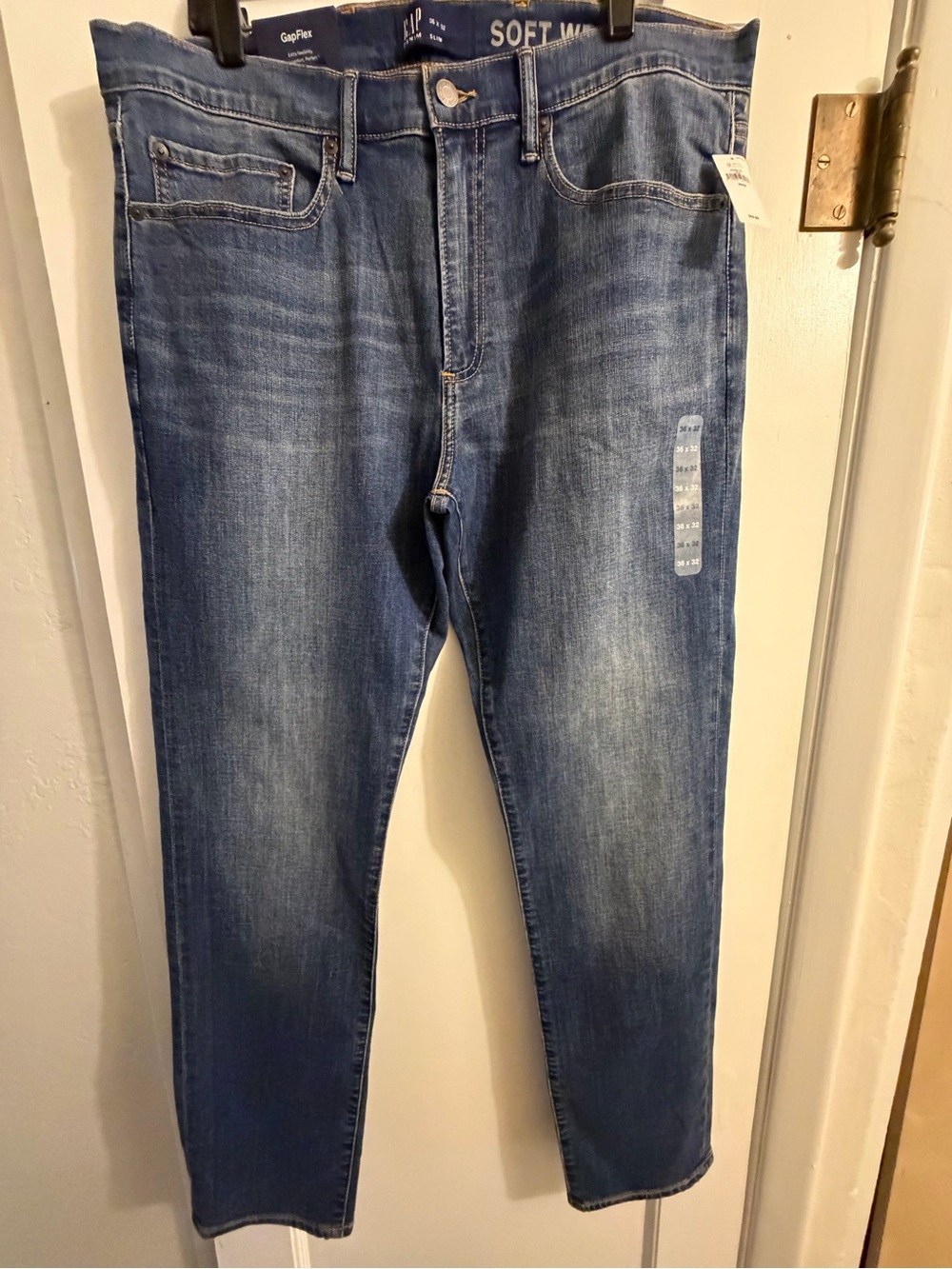 GAP Men’s Slim Straight Jeans - Medium Blue Wash